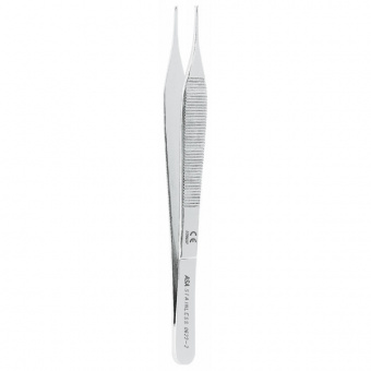 Пинцет хирургический прямой, 15 см., Asa Dental (Италия)